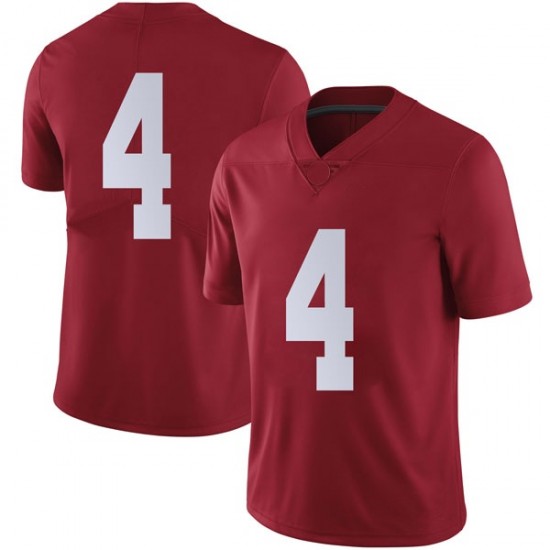 Alabama Crimson Tide Men's Christopher Allen #4 No Name Crimson NCAA Nike Authentic Stitched College Football Jersey ME16T77XY